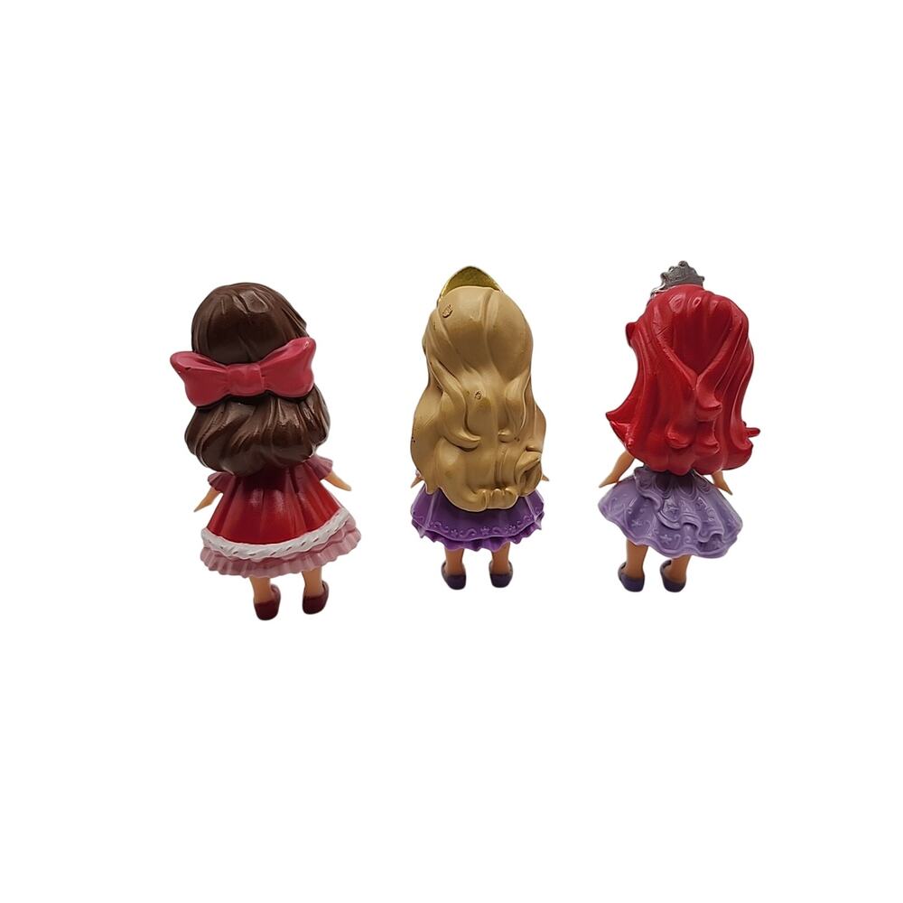 Disney My First Princess Poseable 3" Mini Sparkle Ariel Rapunzel Belle 3 Dolls - Picture 2 of 8